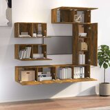 6-dijelni set TV ormarića boja dimljenog hrasta drveni | shoptok.hr