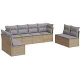  8-dijelni set vrtnih sofa od poliratana s jastucima bež | shoptok.hr