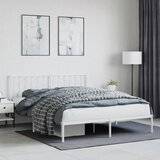  Metalni okvir za krevet s uzglavljem bijeli 160x200 cm | shoptok.hr