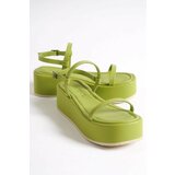 Capone Outfitters Sandals - Green - Flat Cene