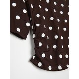 Sinsay Pamučna bluza s rukavima 3/4 i naborima sa strane | shoptok.hr