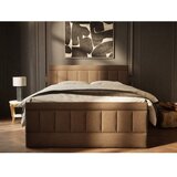 Maison de Rêve Smeđi boxspring krevet s prostorom za odlaganje 200x200 cm Caya – | shoptok.hr