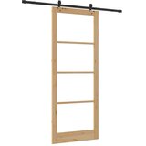  Klizna vrata ORKDAL 93 x 232 cm Masivna borovina i staklo | shoptok.hr
