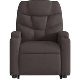  Naslonjač na podizanje tamnosmeđi od tkanine | shoptok.hr