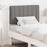  Tapecirani uzglavlje s uzglavljem Bijela i svijetlo siva 80 cm | shoptok.hr