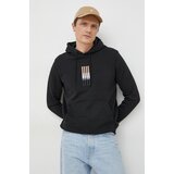 Boss Bombažen pulover moška, črna barva, s kapuco | Shoptok.si