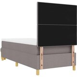  s opruga kutije Sivo-smeđa 200 x 100 cm tkanina | shoptok.hr