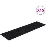Maison Chic Samolepilne Preproga, Ruge za stopnice 15 kosov 76x20 cm črne, (22120662) | Shoptok.si