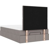 vidaXL Otomanski posteljni okvir z vzmetnico taupe 120x200 cm blago | Shoptok.si