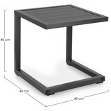 BIZZOTTO Aluminijasta vrtna mizica 40x40 cm Hilde – | Shoptok.si