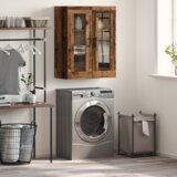 vidaXL Strani šal Rjava 69,5 x 34 x 90 cm Konstruiran les | Shoptok.si