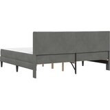  Okvir kreveta s madracem Tamno siva 200 x 200 cm Baršun | shoptok.hr