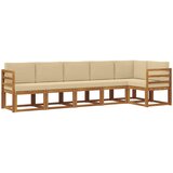  Set vanjskih sofa 6 kom. Prirodna i bež | Eponuda.com