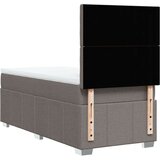  Krevet s oprugama i madracem smeđesivi 100 x 200 cm od tkanine | shoptok.hr