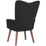  Stol za sproščanje črn žamet, (20934957) | Shoptok.si