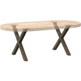  Noge za stolić X-oblika 2 kom prirodni čelik 50x(42-43)cm čelik | shoptok.hr