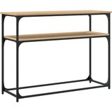  Konzolni stol boja hrasta 100 x 35,5 x 75 cm konstruirano drvo | shoptok.hr