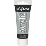 Akrilna boja el greco 75 ml dark gray