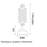 Rustik 97 visilica 1*E27 black/gold | ePonuda.com