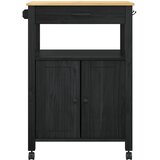  Kuhinjski kolica MONZA Crna 60 x 40 x 88,5 cm | shoptok.hr