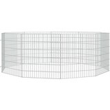 vidaXL Kavez za zečeve s 10 panela 54 x 60 cm od pocinčanog željeza | shoptok.hr