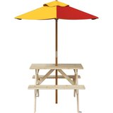  Piknik miza s sončnikom in klopmi za otroke, (5000329594) | Shoptok.si