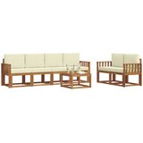  Set vanjskih sofa 7 kom. Prirodna i krem | shoptok.hr