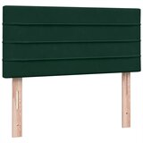 Box Spring krevet s madracem i LED tamnozeleni 80x220 cm baršun | shoptok.hr