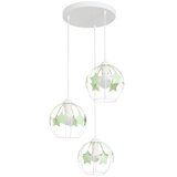  Dečiji luster na sajli STARS 3xE27/15W/230V zelena/bela | Eponuda.com