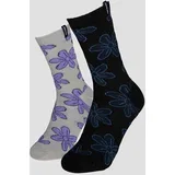 Flourish Daisy 2 Pack Nogavice mist / black
