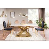  Stolica KING - baršun + čelik - crna | shoptok.hr