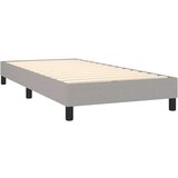  Okvir kreveta s oprugama i madrac svjetlosivi 80x200cm tkanina | shoptok.hr