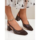 Resti Women's Low Heel Pumps with Decorative Toe Eleganzo | Shoptok.si