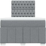  Krevet s oprugama i madracem svjetlosivi 120x190 cm od tkanine | shoptok.hr