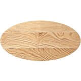 vidaXL Mizna plošča 80x40x4 cm trdna hrastovina ovalna | Shoptok.si