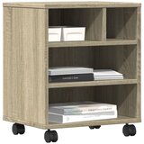  Stalak za pisač s kotačima boja hrasta sonome 41 x 32 x 48 cm | Eponuda.com