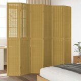  Sobna pregrada s 6 panela smeđa od masivnog drva paulovnije 40 x 220 cm | Shoptok.si