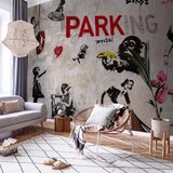  Foto tapeta - [Banksy] Graffiti Collage 294x210 Samoljepljiva | shoptok.hr
