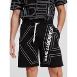 Karl Lagerfeld Hlače črna / bela | Shoptok.si
