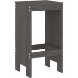 vidaXL barski stolci 2 kom sivi 40 x 36 x 75 cm od masivne borovine | shoptok.hr