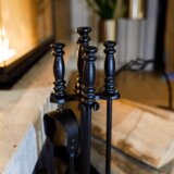 Kondela Orodje za kamin, črno, kovano železo / lito železo, MUKO | Shoptok.si