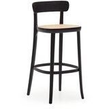 Kave Home Črni barski stoli v jesenovem dekorju 99 cm Romane - Kave Home Cene