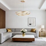  Brilagi-LED prigušiva luster na sajli TWISTER LED/105W/230V prečnik 100 cm zlatan + daljinski upravljač | Eponuda.com