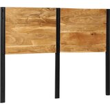 vidaXL Naglavna deska 140 cm trden akacijev les in železo | Shoptok.si