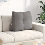  Jastuk za leđa Sivo-smeđa 60 x 24 x 50 cm tkanina | shoptok.hr