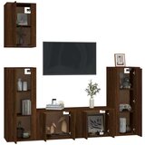 5-dijelni set TV ormarića boja smeđeg hrasta konstruirano drvo | shoptok.hr
