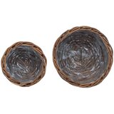  Saksija Košara s pohranom 2 pcs Smeđa Kubu Ratan | shoptok.hr
