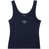 Calvin Klein Jeans Majice brez rokavov Gx Tank Modra Cene
