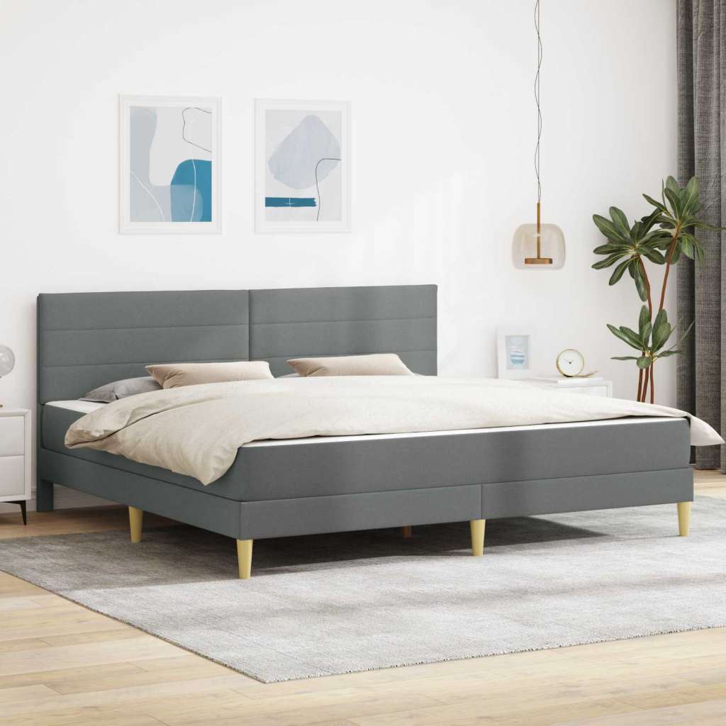  Okvir za krevet Tamno siva 200 x 200 cm Poliester | shoptok.hr