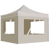 šator za zabave sa zidovima aluminijski 2 x 2 m krem | shoptok.hr